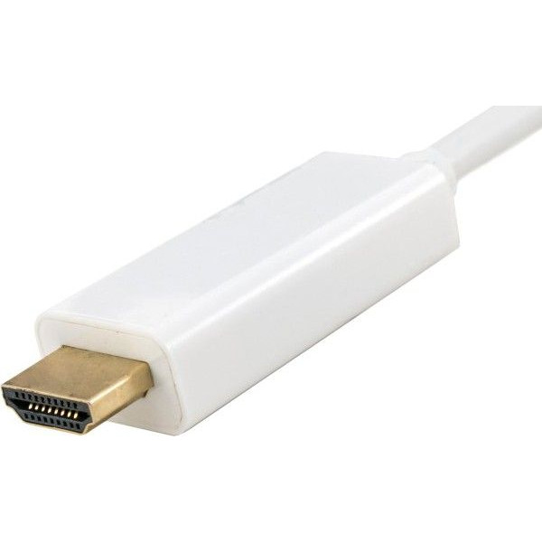 Кабель Extradigital DisplayPort - HDMI 2.0, 2m, 30 AWG, Gold, PVC